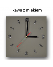 Duży zegar szklany 33x33 cm - kolory w sklepie Dedekor.pl