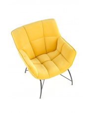 Nowoczesny fotel żółty Belton